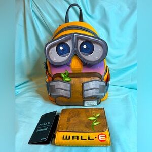 Loungefly x Disney x Pixar WALL-E Cosplay Backpack & Wallet with Moving Head